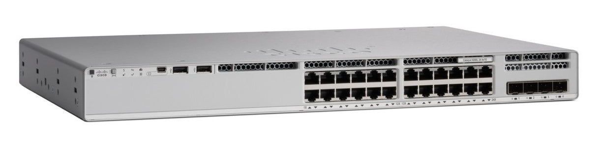 Cisco Catalyst C9200L – Managed Switch – 24×GbE, 4×SFP, L3, PoE+, 1U