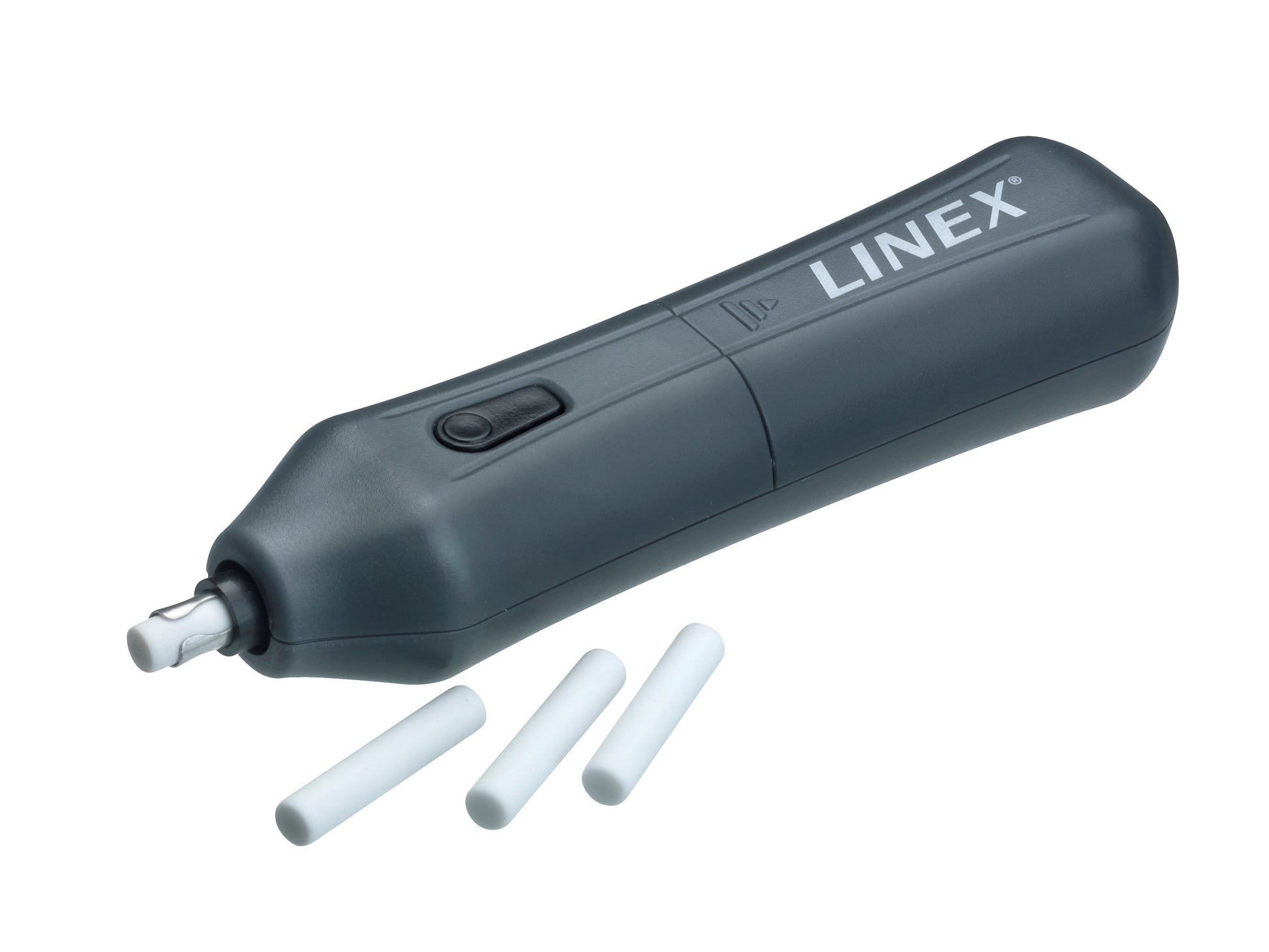 Linex Radierer – für Bleistifte und Farbstifte – 115 × 160 × 115 mm – Kunststoff – grau
