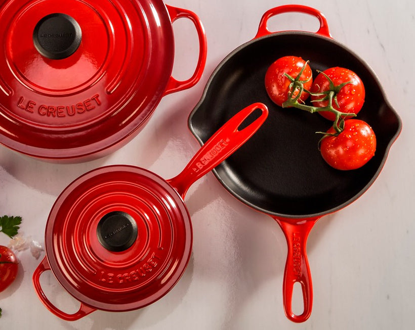 Le Creuset Fonduepfanne Signature – Ø 26,9 cm – Gusseisen, Emaille, für Induktion, Gas, Glaskeramik