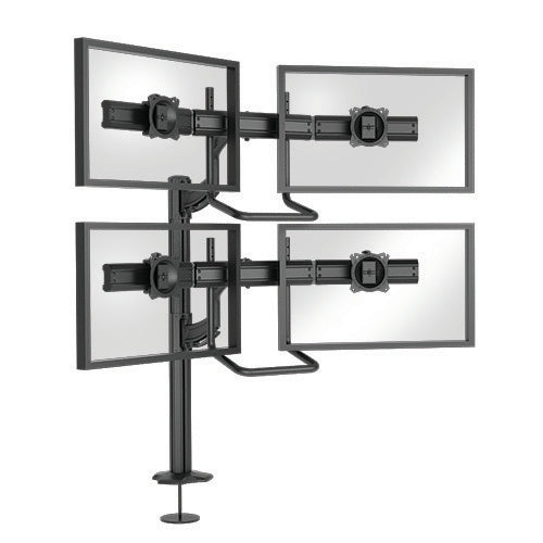 Chief K4G220B – Monitorarm Tischhalterung – Klemme/Durchführung – 4 Monitore – 19–24" – VESA 75×75/100×100 mm