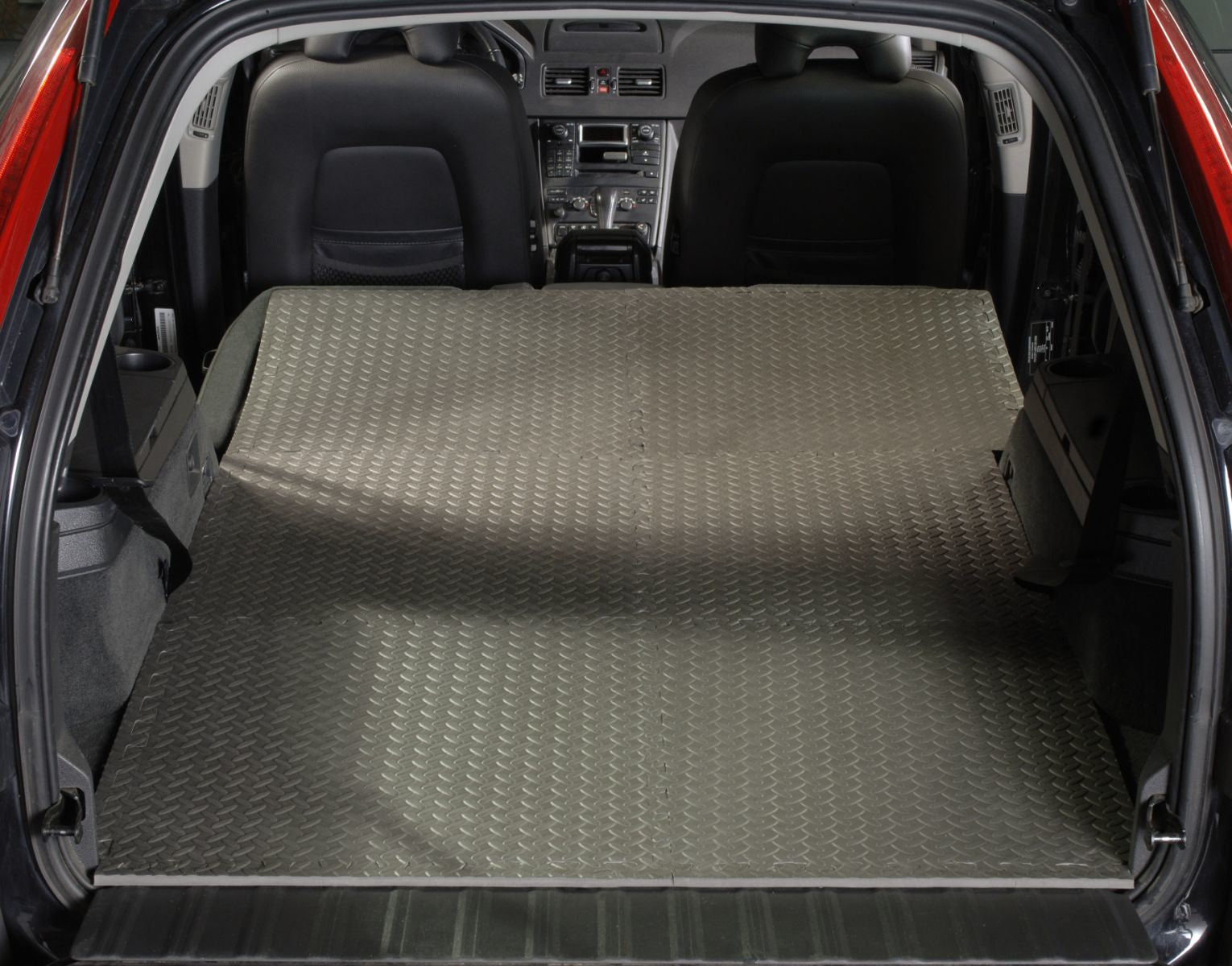 Mottez Fussmatte B516F – 60 × 60 cm, 1,2 cm, dunkelgrau, für Innen- und Aussenbereich