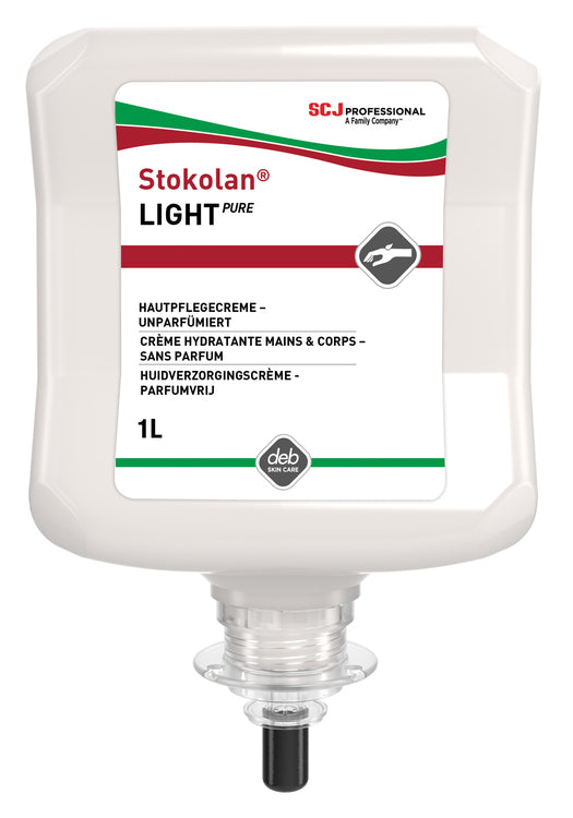 Deb Stoko Hautpflegecreme Stokolan Light PURE – parfümfrei – 1 l