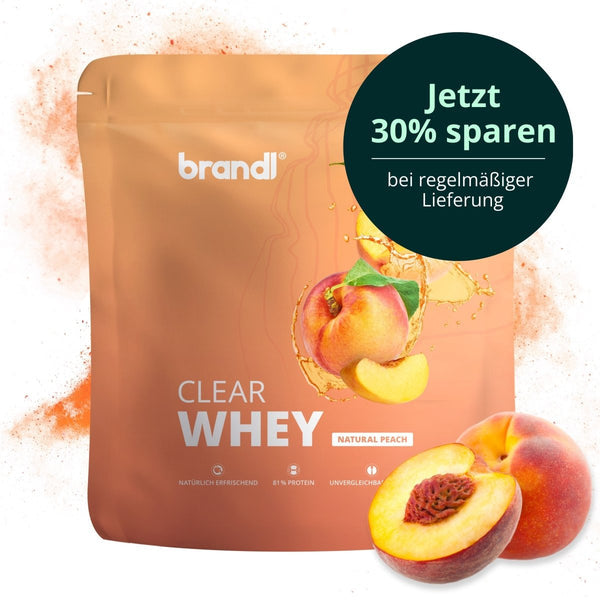 Brandl Nutrition Clear Whey Pulver Pfirsich – 800 g