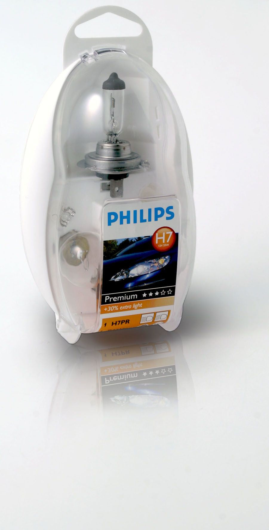 Philips Halogen-Leuchtmittel H7 – Neutralweiss, 12 V – EasyKit 55474EKKM