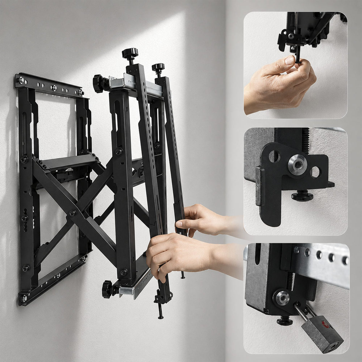 StarTech.com Wandhalterung – Fix – 45–70" – VESA 200×200–600×400 – bis 70 kg, für 45–70" Displays