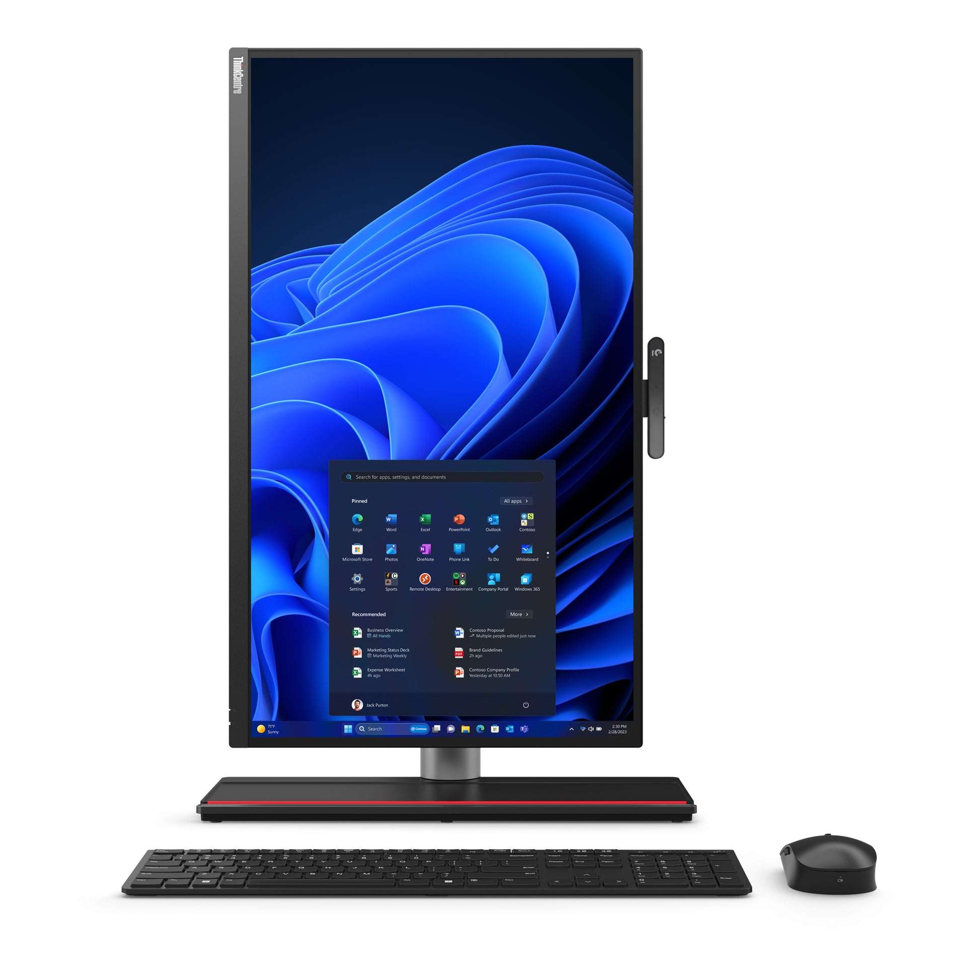 Lenovo All-in-One – 27" Quad HD, Intel Core i7-13700, 16 GB RAM, 512 GB SSD, Windows 11 Pro