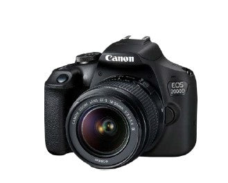 Canon EOS 2000D – DSLR Kit 18–55mm, 24,1 MP APS-C, 1080p, schwarz
