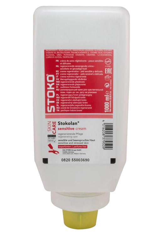 Deb stoko Stokolan Hautcreme Sensitive PURE – duft- und farbstofffrei – 1 l