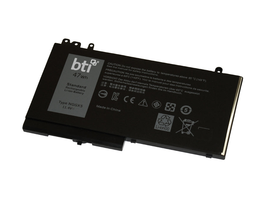 BTI Notebook-Akku – für Dell Latitude E5270, E5470 – 47,0 Wh, 11,4 V (3 Zellen) – Schwarz