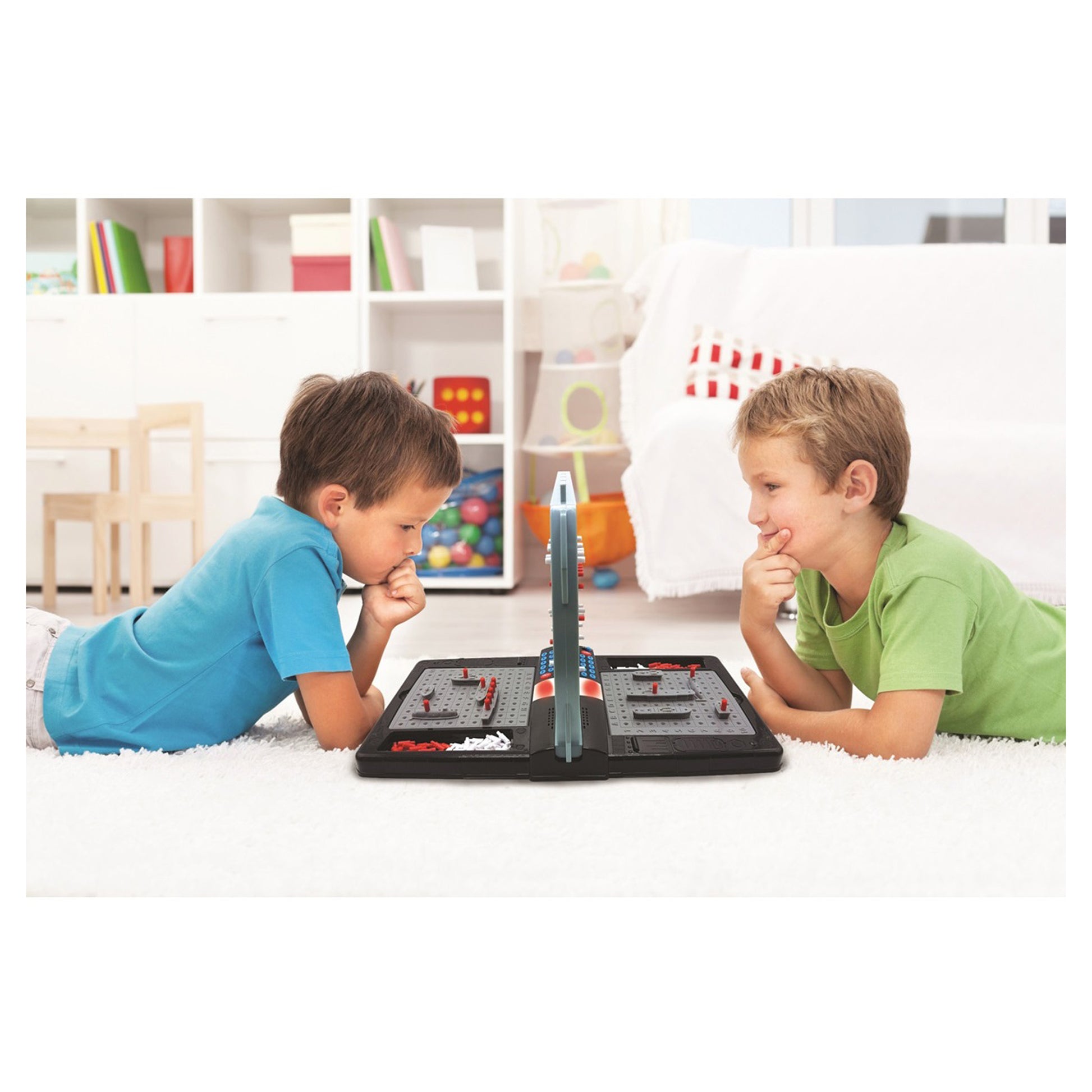 Lexibook Elektronische sprechende Seeschlacht – Brettspiel, 1–2 Spieler, ab 6 Jahren, IT/NL/DE/FR