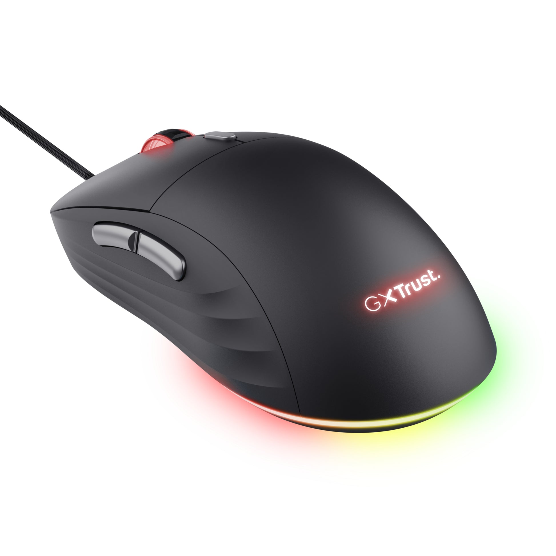 Trust GXT925 Redex II Gaming-Maus – kabelgebunden, 6 Tasten, für Rechtshänder, Beleuchtung, schwarz