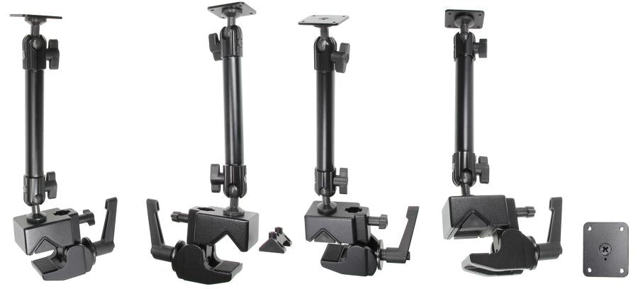 Brodit Auto-Halterung, Klemmhalterung, 360° drehbar – für Smartphones und Tablets/UMPC – Schwarz