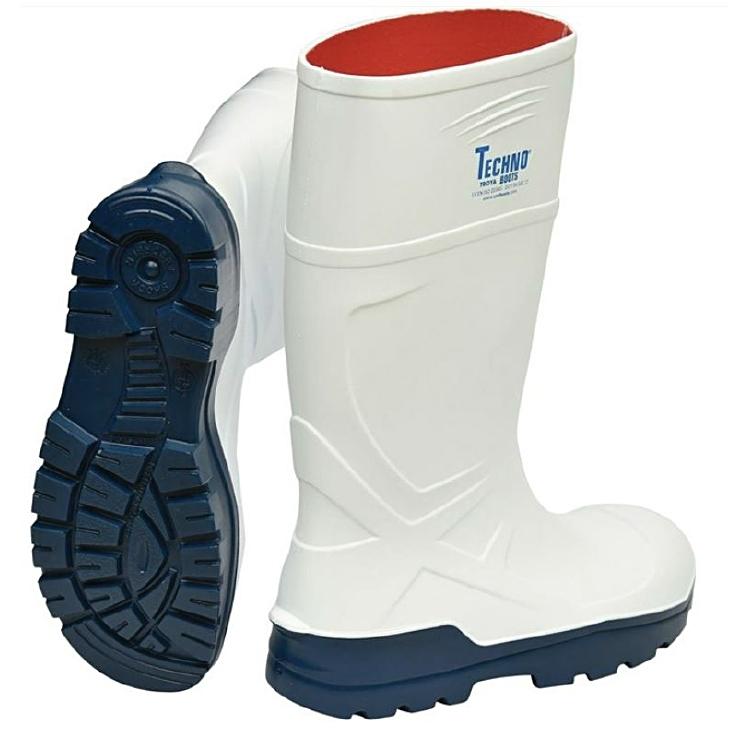 Sicherheitsstiefel S4 SRC – weiss/blau – Grösse 43