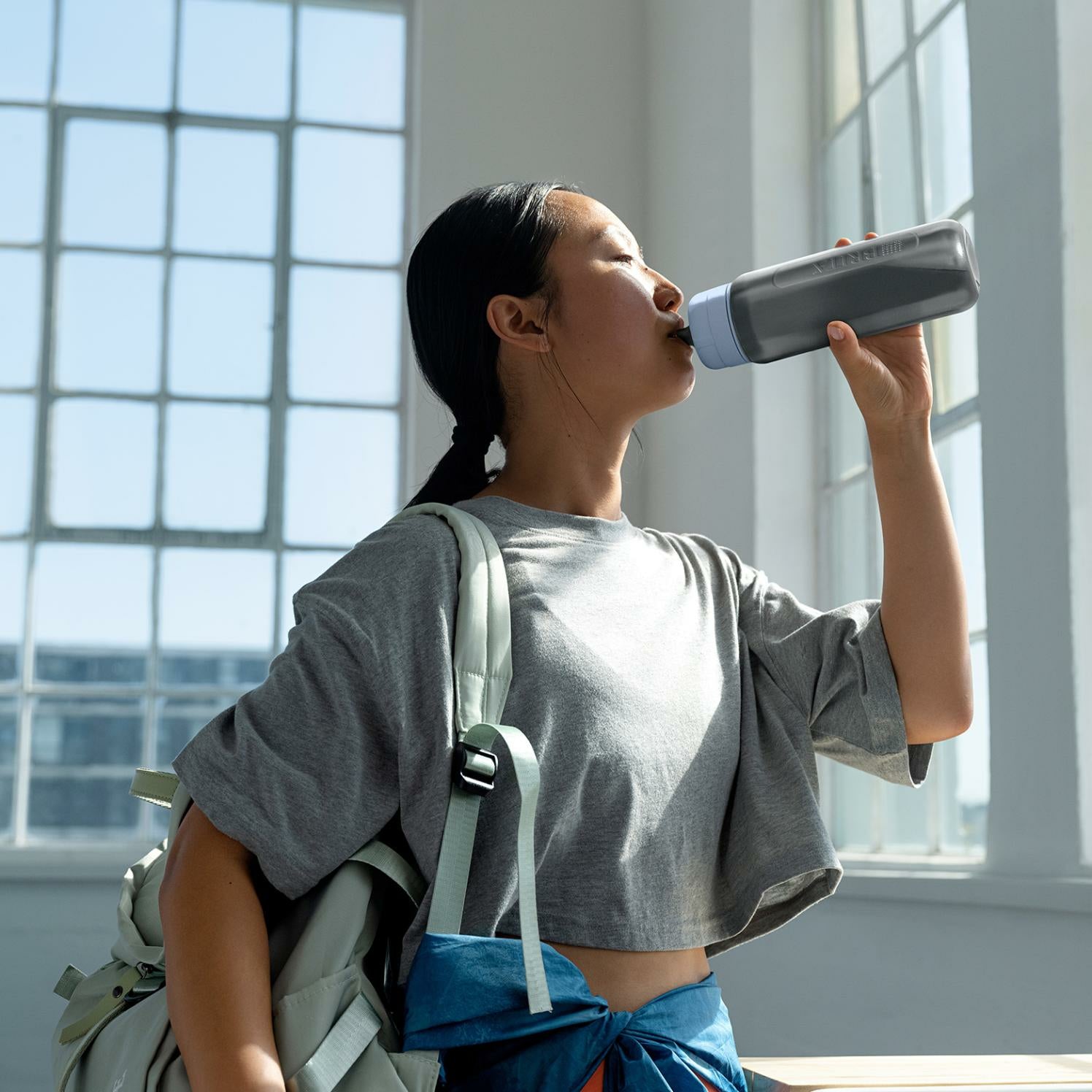 Brita Active Filterflasche 600 ml – mit Aktivkohlefilter, Kunststoff, Dunkelgrün
