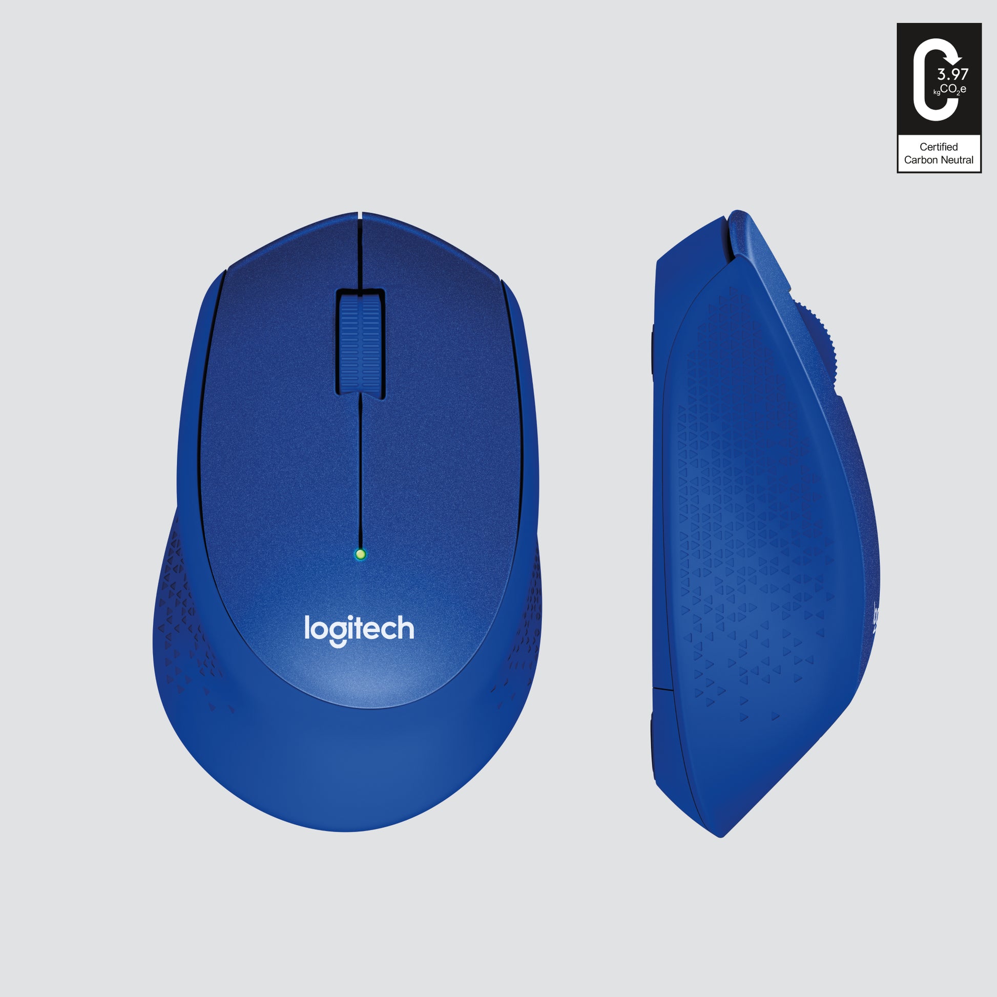 Logitech M330 Silent Plus – Maus – Kabellos (2,4 GHz), 1000 DPI, Rechts, Blau