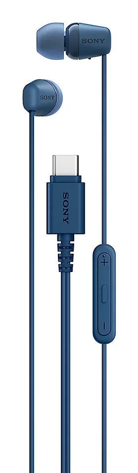 Sony IEREX15CL.CE7 – In-Ear Kopfhörer – geschlossen, USB-C, Inline-Fernbedienung – blau