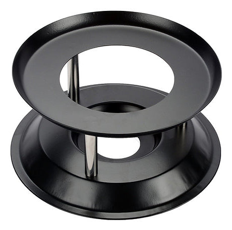 Ohmex Fondue-Set – Ø 21 cm, Gusseisen, für Käsefondue, Induktion, Elektro, Rot/Schwarz, 6 Personen, 8 Teile