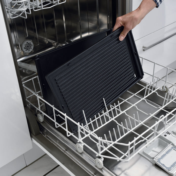 Solis Flache Grillplatte 7951 – 40,8 × 26 × 4,5 cm, schwarz – für Deli Grill 7951