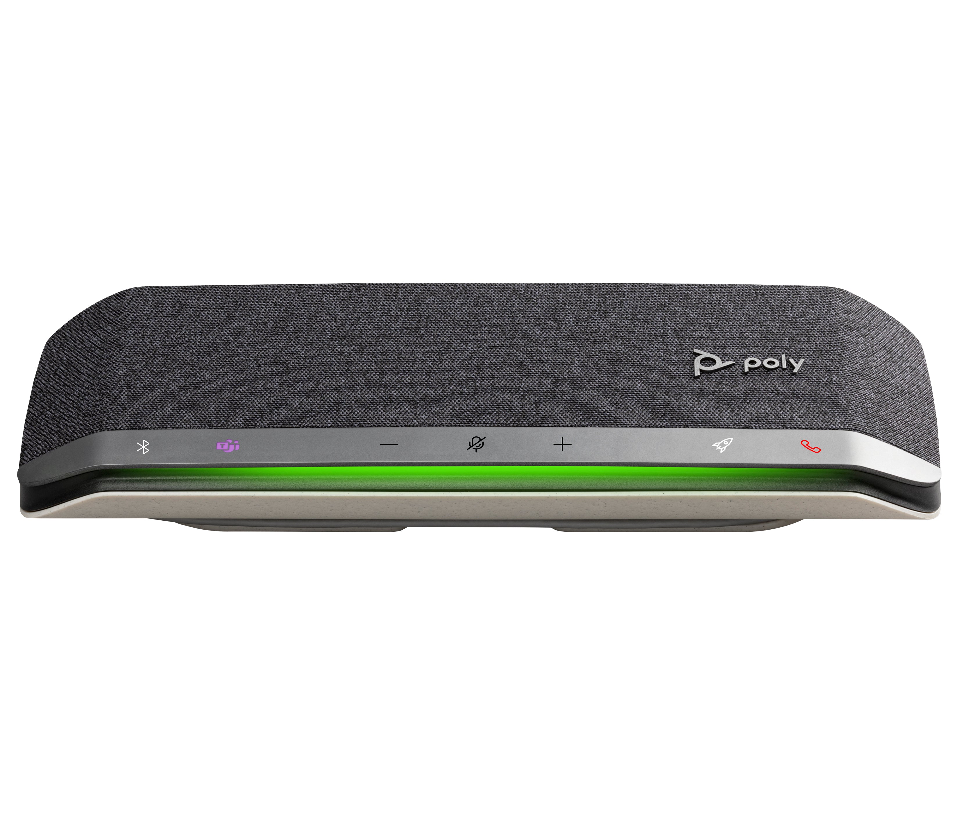 Poly Sync 40-M Konferenzlautsprecher – USB/Bluetooth, USB-C/A, für Microsoft Teams, Silber, IP64