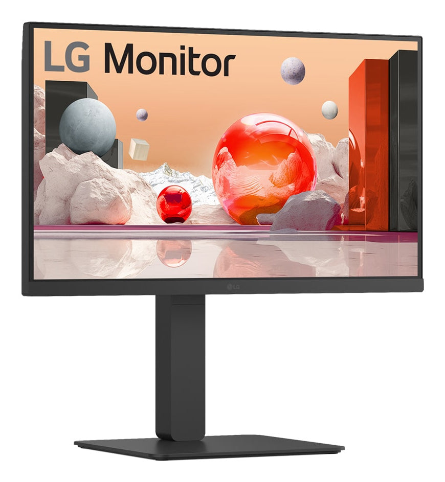 LG 24BA650-B – Monitor, 23,8" Full HD (1920 × 1080), IPS, 100 Hz, 250 cd/m², KVM, VESA 100 × 100, Schwarz