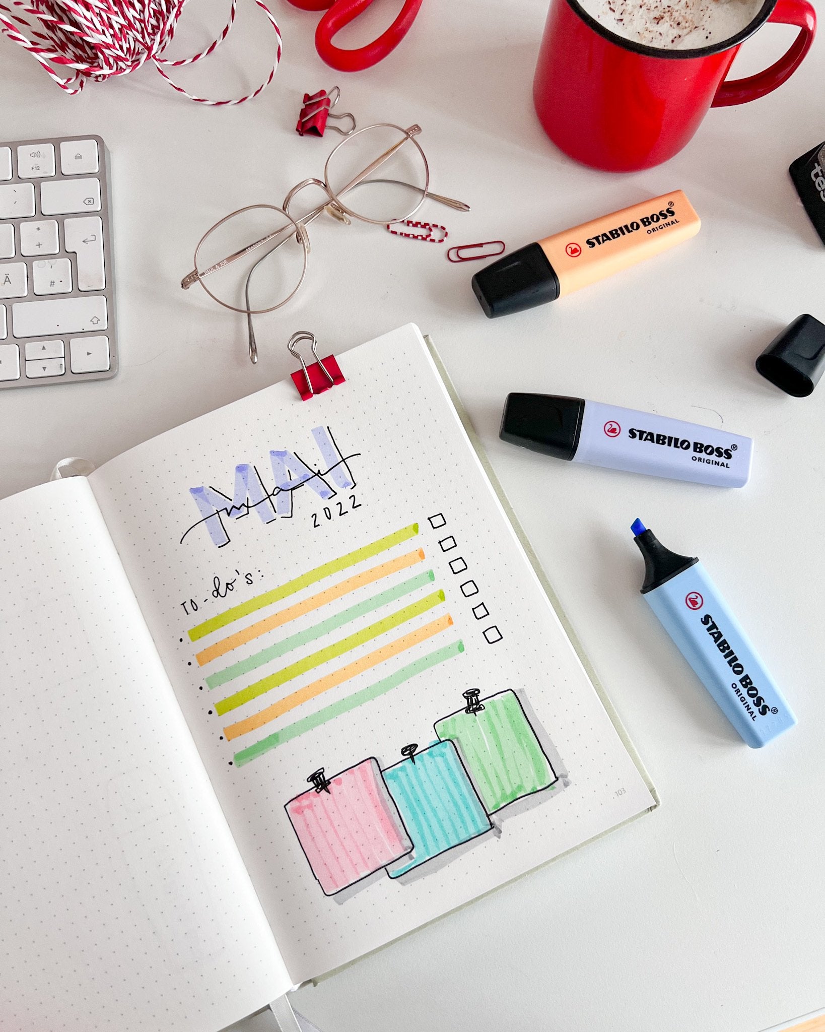 STABILO BOSS Original Textmarker türkis – Keilspitze, 2–5 mm, nachfüllbar