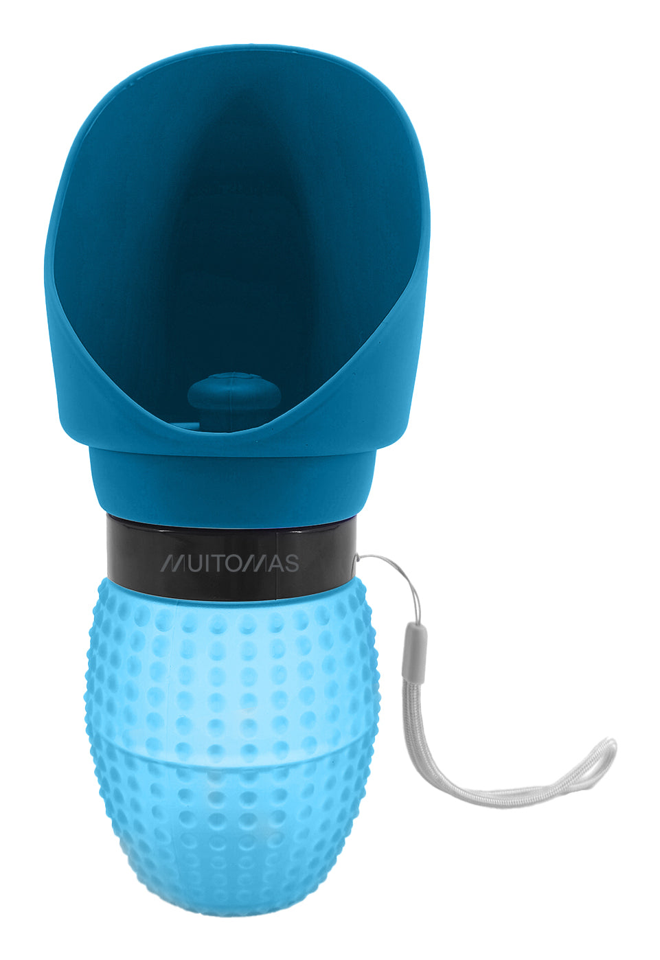 Muitomas Faltbare Trinkflasche für Tiere 350 ml – Silikon, Blau