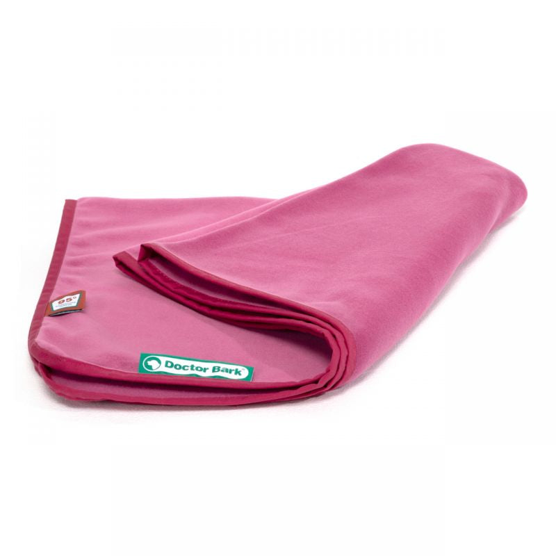 Doctor Bark Wohndecke – Fleece, Pink – 140 × 100 cm – OEKO‑TEX Standard 100