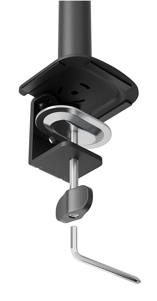 Neomounts NERO DS60-600BL3 – Monitorarm, 3 Monitore, Tischklemme, bis 27", VESA 75 × 75/100 × 100 mm, 6 kg