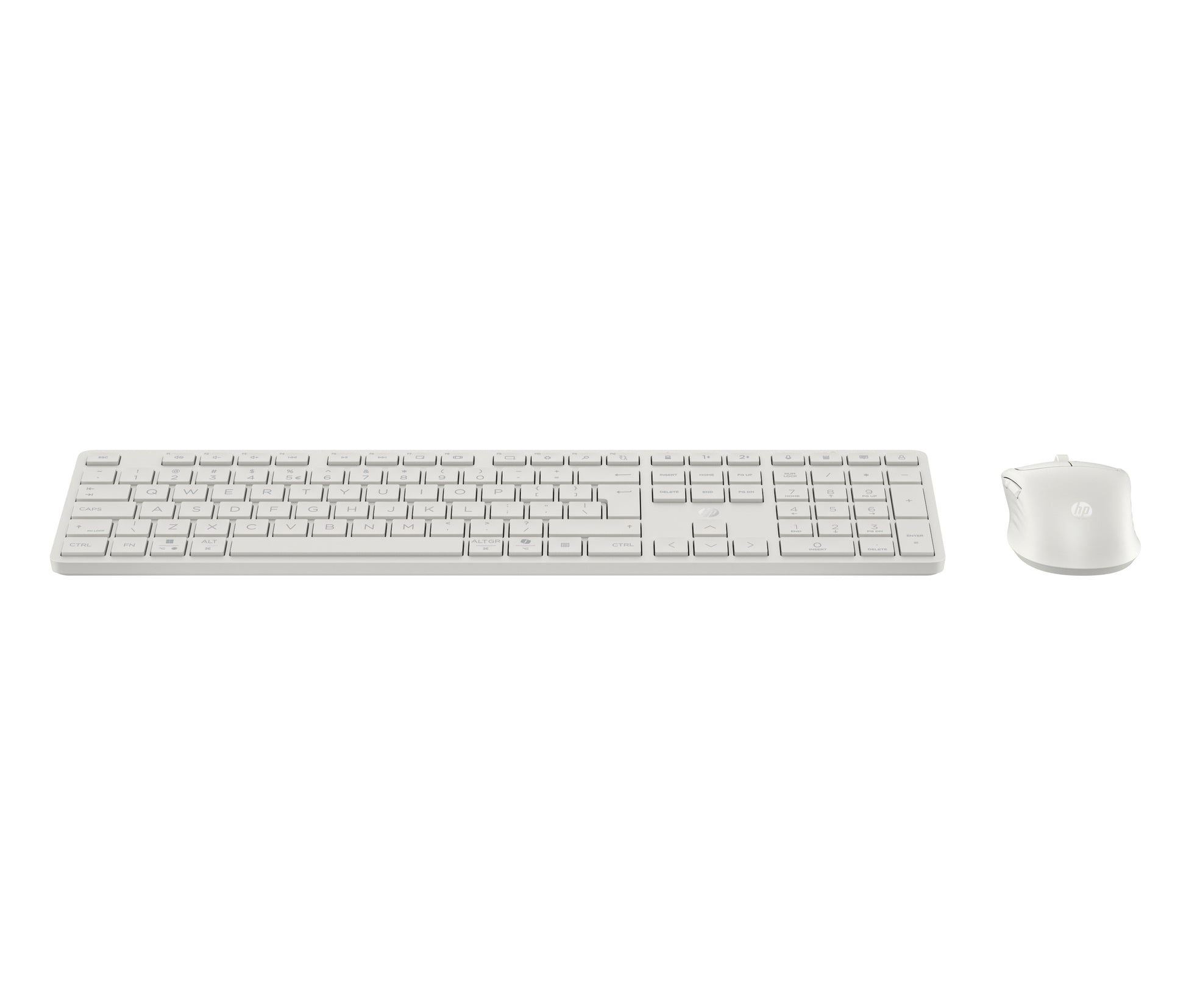 HP 490C – Tastatur- und Maus-Set – Membran – Bluetooth & 2,4 GHz USB-A (Empfänger) – Weiss