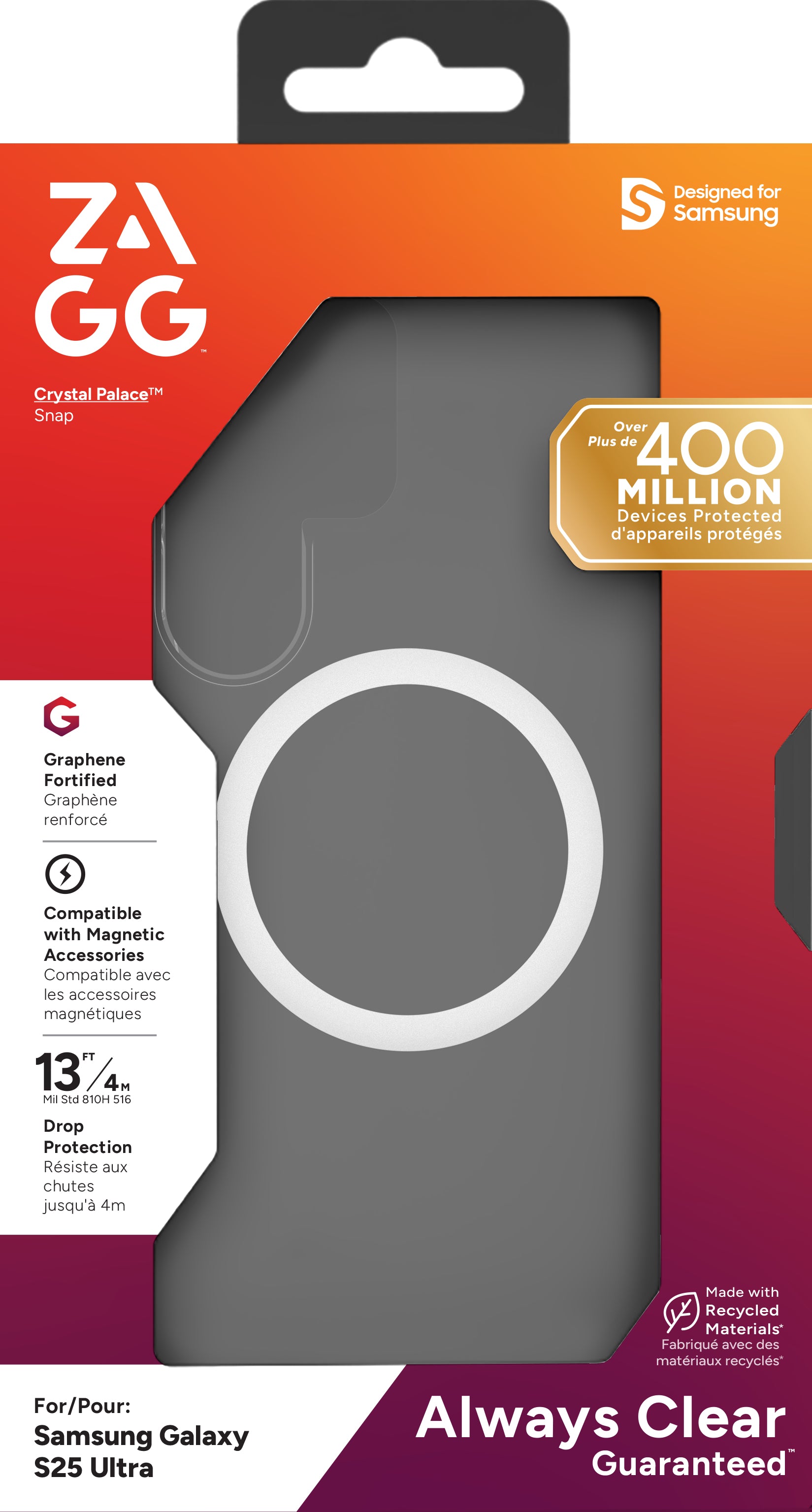ZAGG Backcover Crystal Palace – für Samsung Galaxy S25 Ultra
