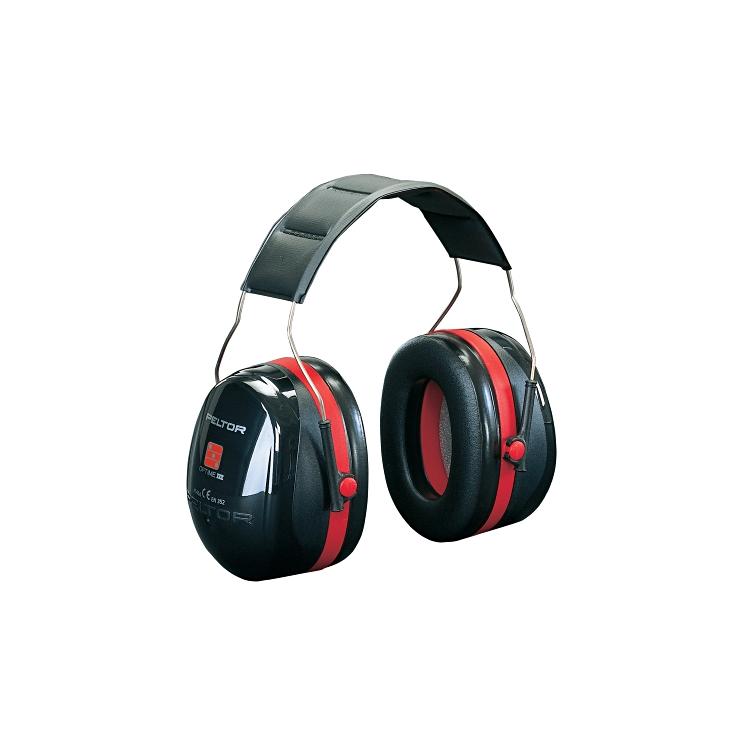 3M Peltor Optime III Kapselgehörschutz – SNR 35 dB – schwarz/rot