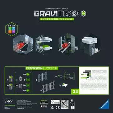 Ravensburger Extension Vertical – Erweiterung für GraviTrax PRO, 33-teilig – ab 8 Jahren