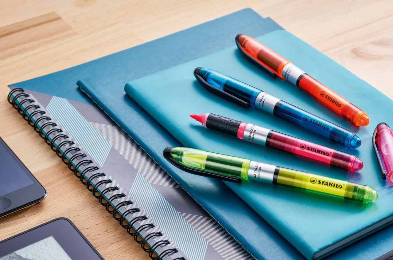STABILO NAVIGATOR Textmarker – 10er Set, Farben: Grün, Strichstärke 2–5 mm