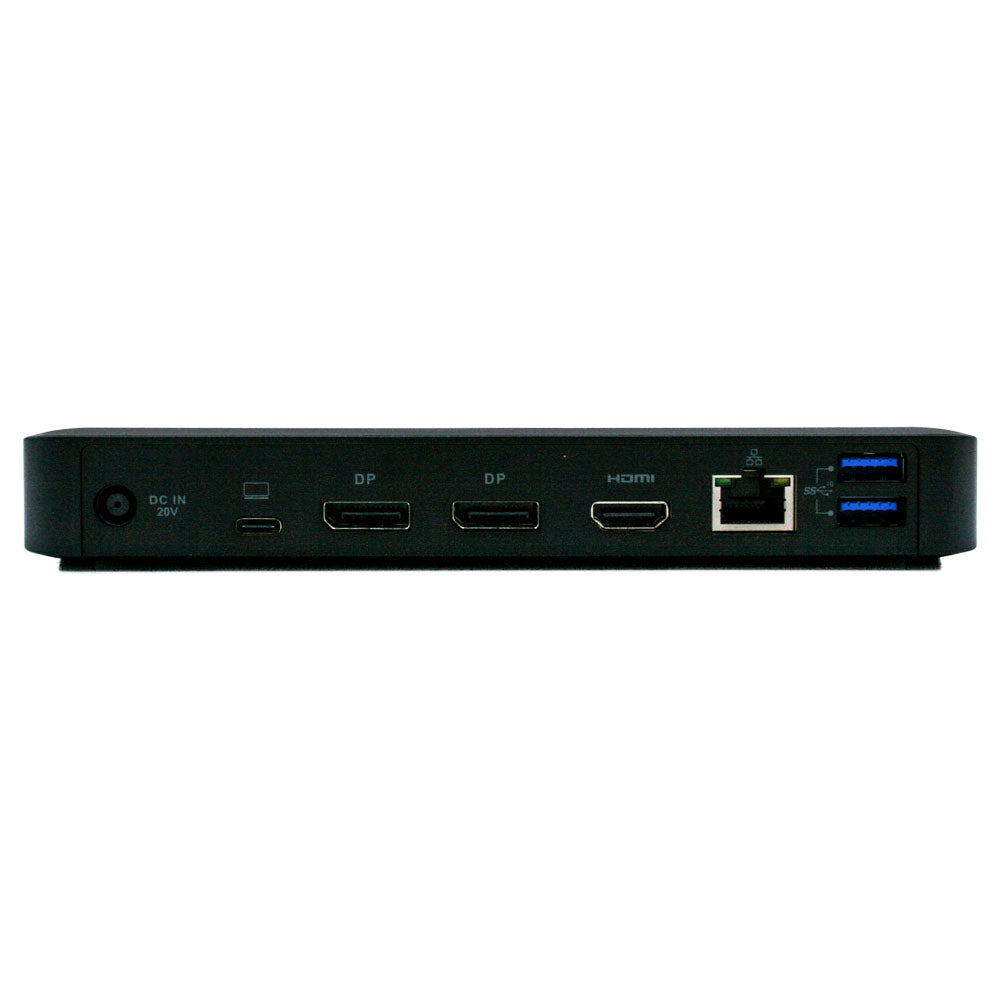 Origin Storage OSDOCK-USBC/EU Dockingstation – USB-C, 2× DP, 1× HDMI, 3× USB-A, 1× USB-C, 85 W PD, GbE