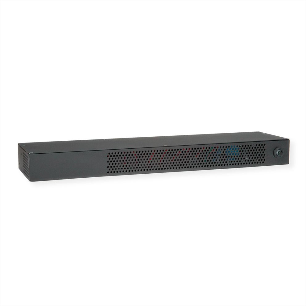 VALUE Rack-PDU – Überwacht, Horizontal 1U, 16 A 230 V, 8×C13, C20 Eingang, Netzwerkkarte (1× RJ-45)