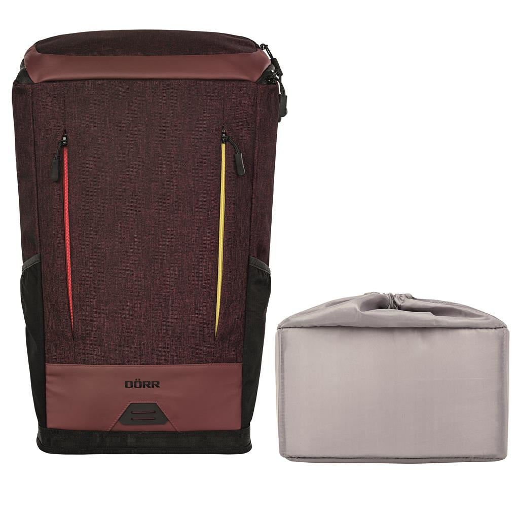 Dörr Stockholm Kamerarucksack – Polyester – Dunkelrot