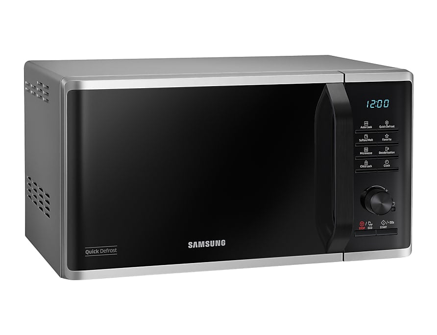 Samsung Solo-Mikrowelle MS23K3515AS/SW – 23 l, Keramikboden, 800 W – Silber