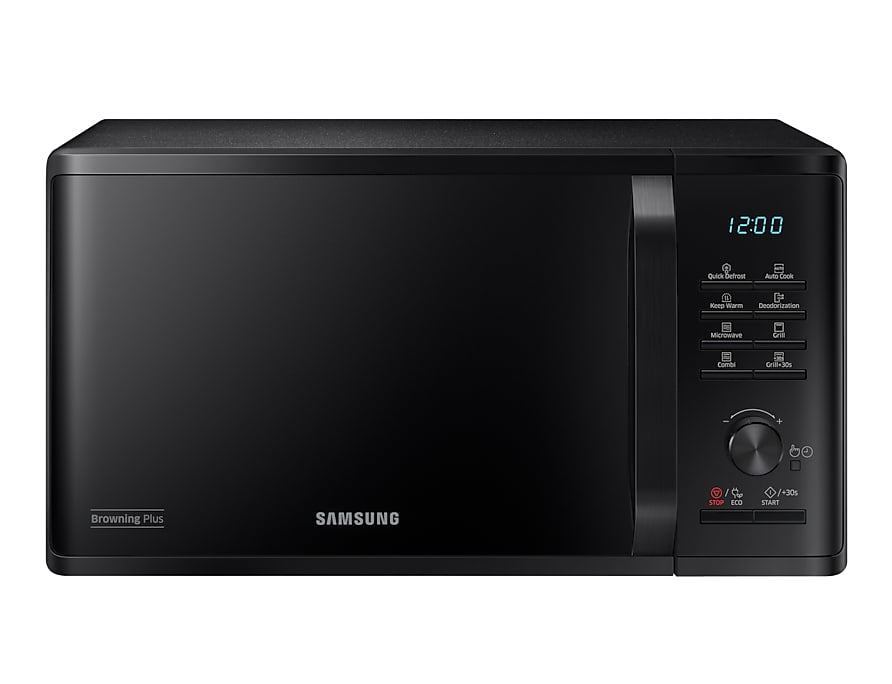 Samsung Grill Mikrowelle MG23K3505AK/SW – 23 l, Grill & Keramikboden, 800 W – Schwarz