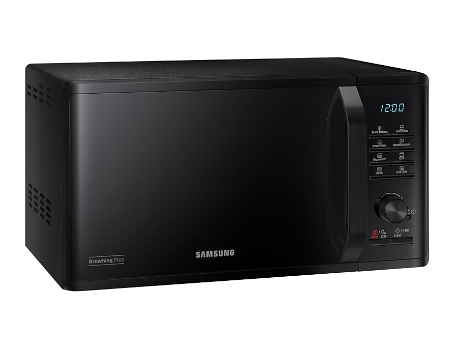 Samsung Grill Mikrowelle MG23K3505AK/SW – 23 l, Grill & Keramikboden, 800 W – Schwarz
