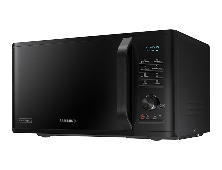 Samsung Grill Mikrowelle MG23K3505AK/SW – 23 l, Grill & Keramikboden, 800 W – Schwarz