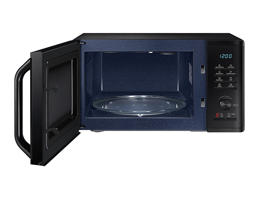 Samsung Grill-Mikrowelle MG23K3505AK – 23 l, Grill & Keramikboden, 800 W – Schwarz