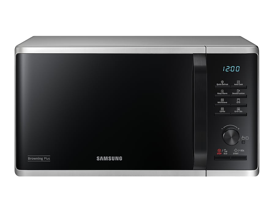 Samsung Grillmikrowelle MG23K3505AS – 23 l, Grill- & Warmhaltefunktion, 800 W – Silber