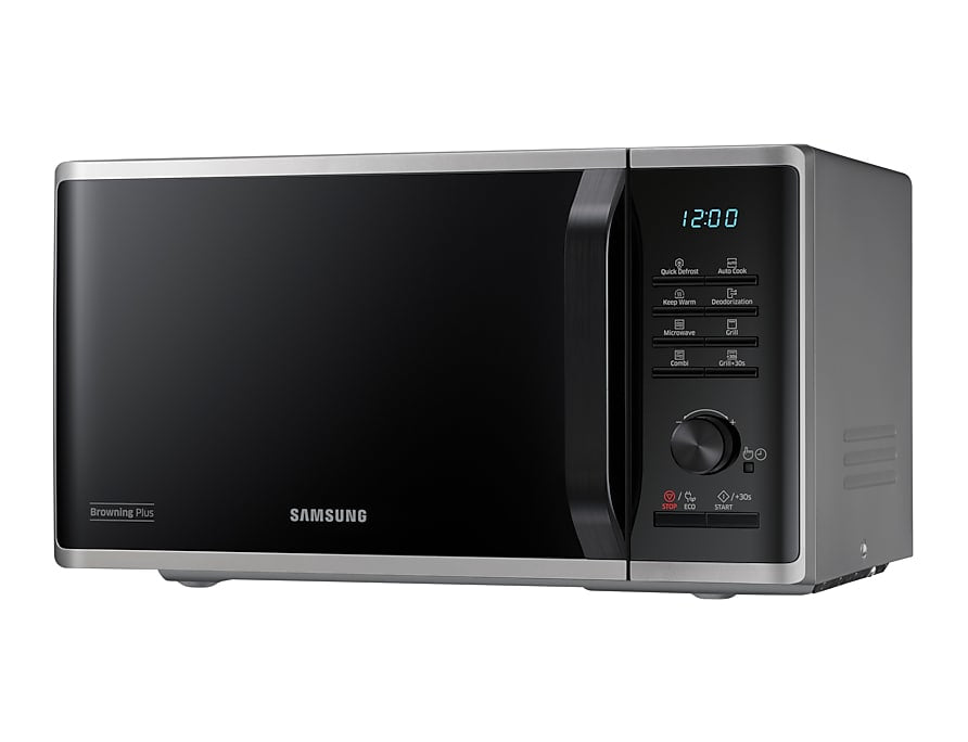 Samsung Grillmikrowelle MG23K3505AS – 23 l, Grill- & Warmhaltefunktion, 800 W – Silber