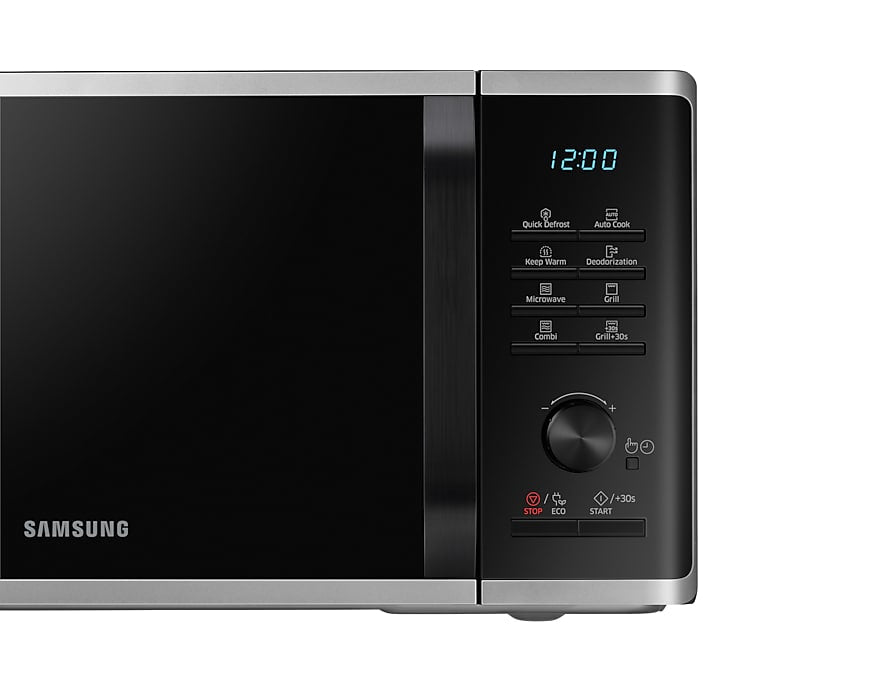 Samsung Grillmikrowelle MG23K3505AS – 23 l, Grill- & Warmhaltefunktion, 800 W – Silber
