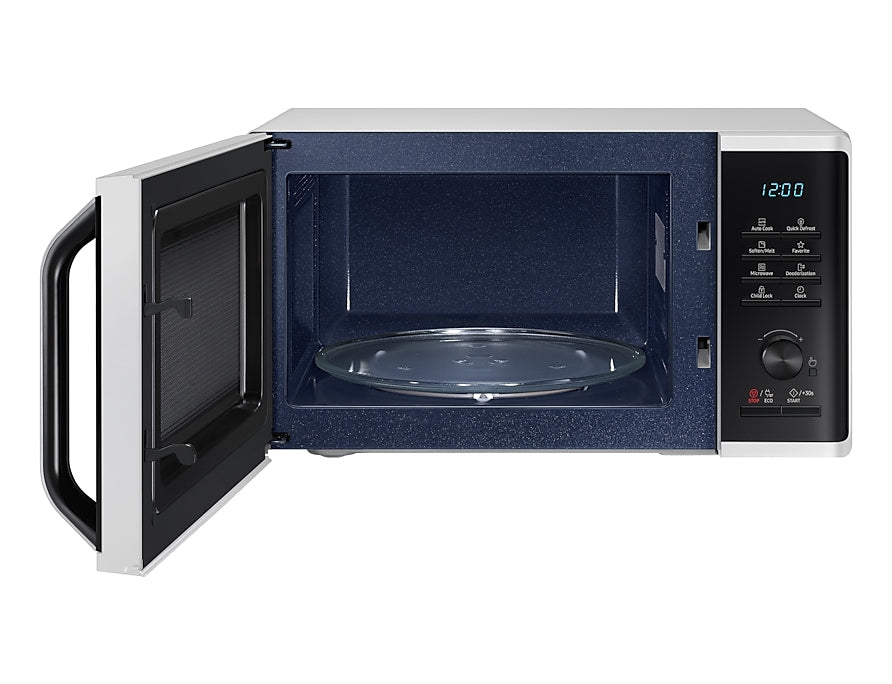 Samsung Solo-Mikrowelle MS23K3515AW/SW – 23 l, Keramikboden, 800 W – weiss/schwarz