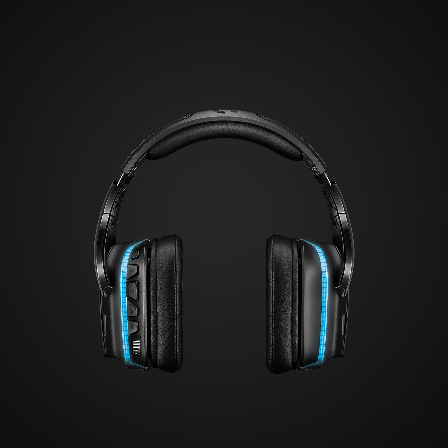 Logitech G G935 Gaming-Headset – Over-Ear, Stereo, Kabel + BT, ANC, mit USB-A-Dongle, Schwarz/Blau