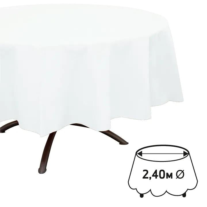 PRONAPPE Tischdecke – Ø 240 cm, rund, Papier (Airlaid), weiss, FSC
