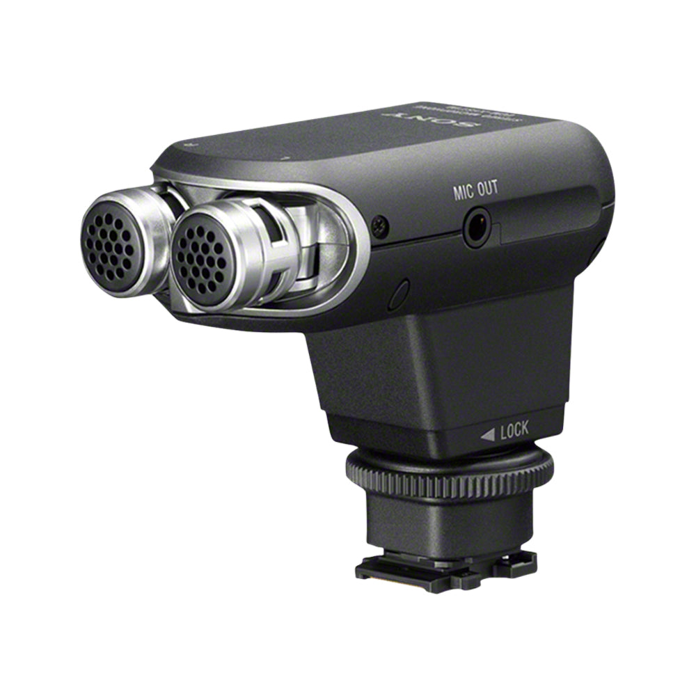 Sony ECM-XYST1M – Stereo-Mikrofon, Niere, Kondensator, Video, für Alpha 7, 6000, RX1R und andere, silber