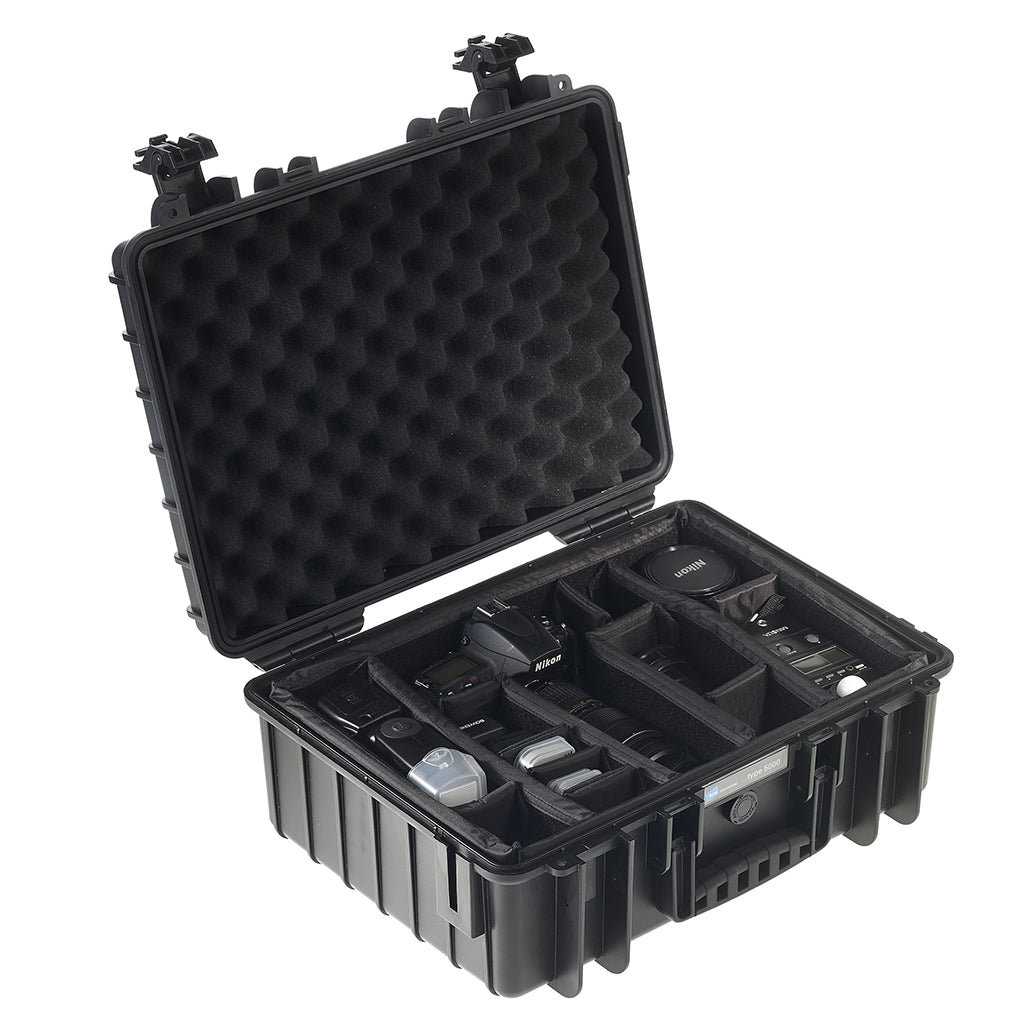 B&W Cases B&W – Outdoor-Koffer Typ 5000 RPD, 190 × 470 × 365 mm, schwarz