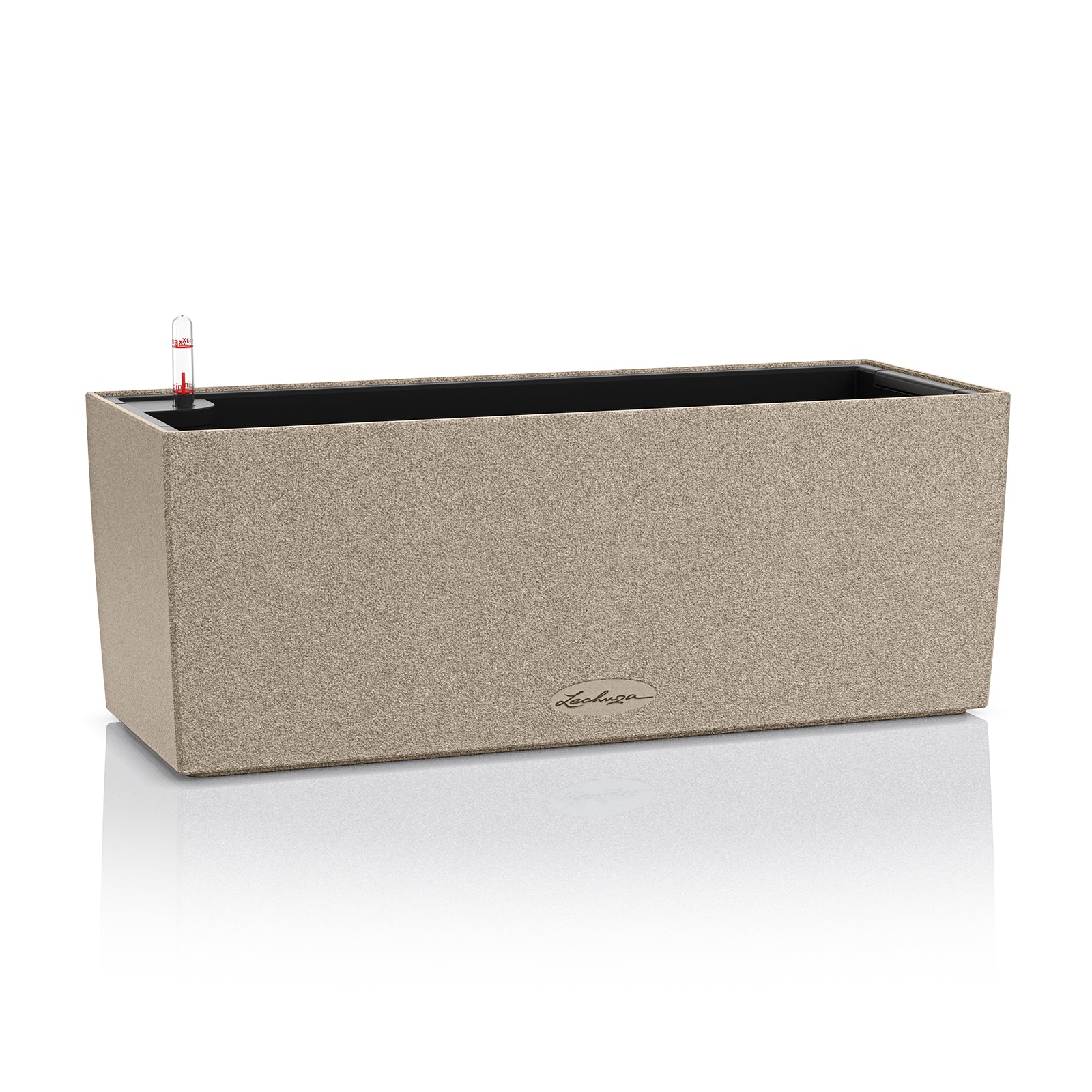 LECHUZA Blumentopf – 50 × 19 × 19 cm – Kunststoff, beige